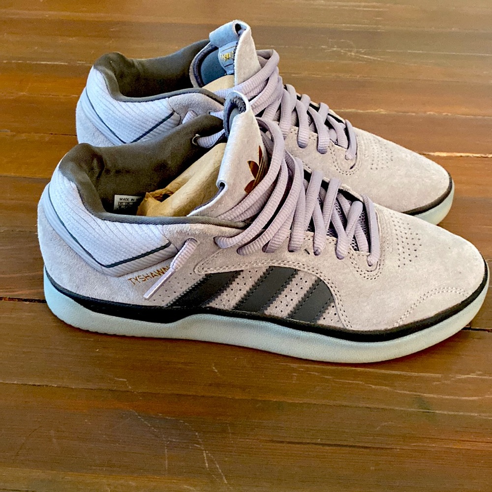 Adidas Tyshawn Pro Skate shoes light granite/gold metallic size 8